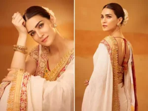 Actor Kriti Sanon Wore 24-Carat Gold Vintage Saree