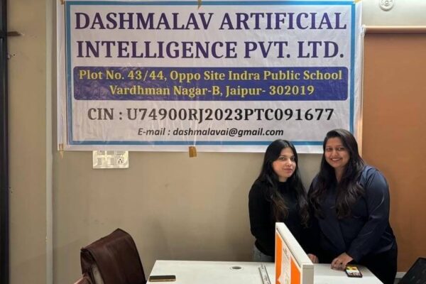 Founders of Dashmalav AI- Chitrangda Shekhawat and Muskan Mandiwal